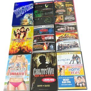 Bundle Of Triple Feature Movies DVDs Sets